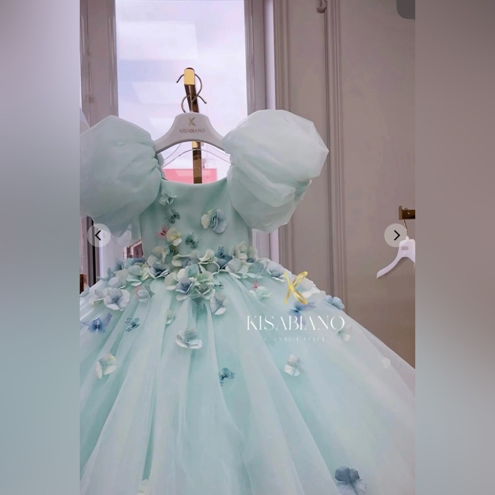 Kisabiano Designer Girls Tulle Puff Dress
